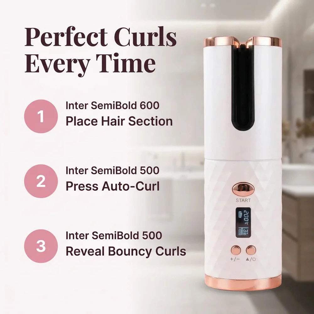 Rizadora Inalámbrica Portátil EN OFERTA!