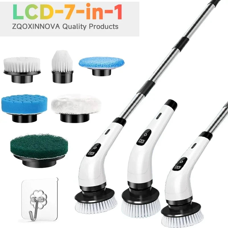 Cepillo de limpieza electrico giratorio MULTIFUNCIONAL 9 en 1 🔥