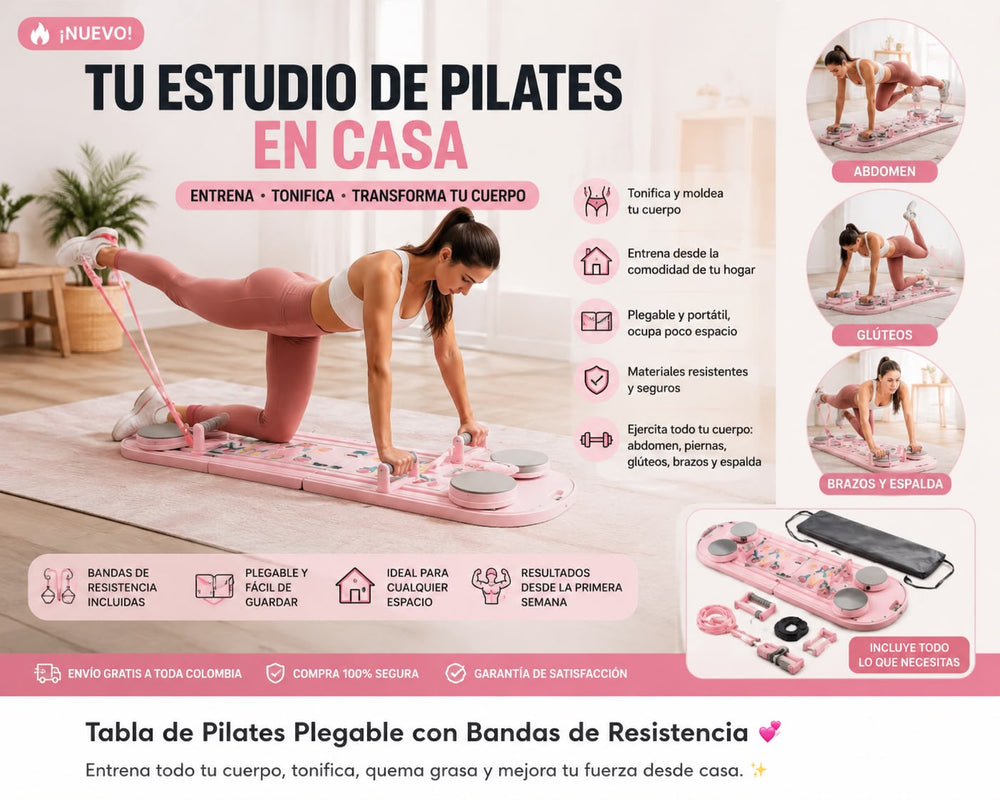 Tu estudio de PILATES EN CASA con Bandas de Resistencia